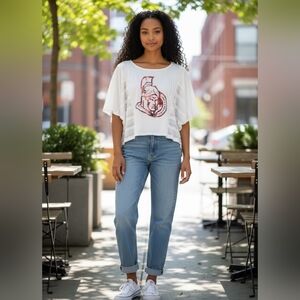 NWT Touch by Alyssa Milano NHL Ottawa Senators Kimono Sleeves Top